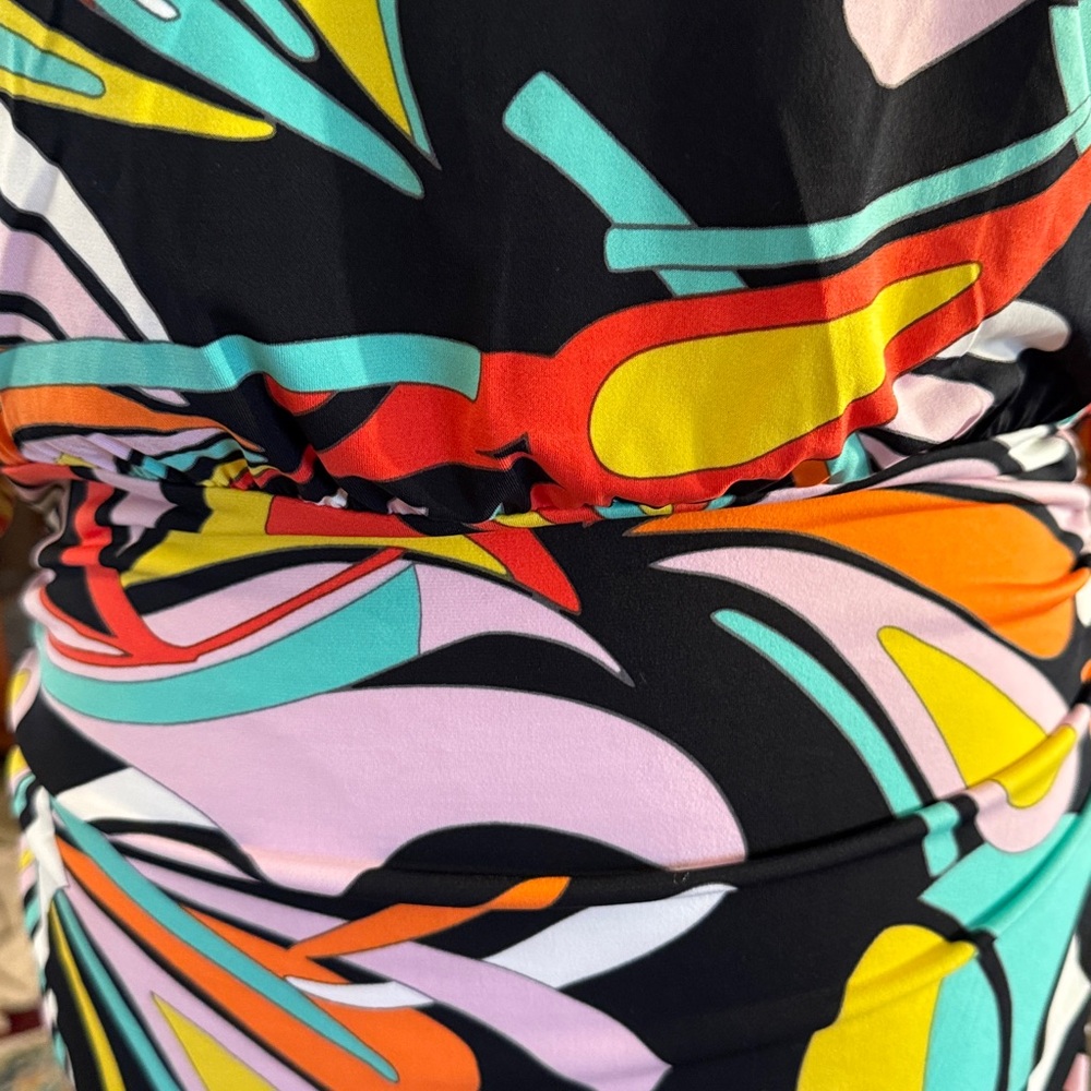 BOLD elements Multicolor Swirl Dress size large - Picture 6 of 11